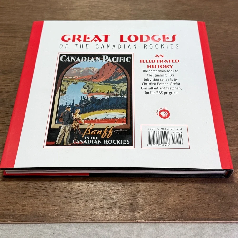 Great Lodges Book Lot Christine Barnes PBS Hardcover Set w/ Dust Jackets Travel